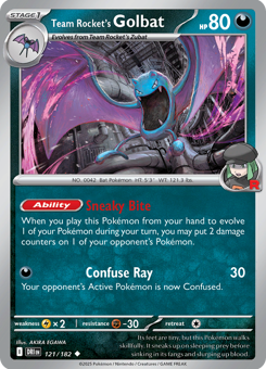 S&V - DRI - 121 - Team Rocket's Golbat - UNCOMMON - Normal