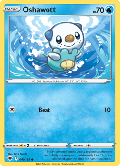 SwSh - ASR - 41 - Oshawott - COMMON - Normal