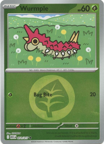 Meg - ASC - 11 - Wurmple - COMMON - Energy Holo