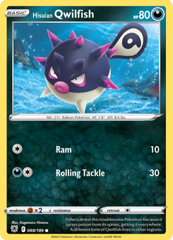 SwSh - ASR - 88 - Hisuian Qwilfish - COMMON - Normal