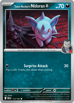 S&V - DRI - 114 - Team Rocket's Nidoran♀ - COMMON - Normal