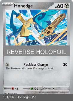 S&V - PAR - 131 - Honedge - COMMON - Reverse Holo