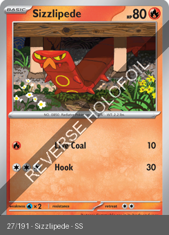 S&V - SSP - 27 - Sizzlipede - COMMON - Reverse Holo