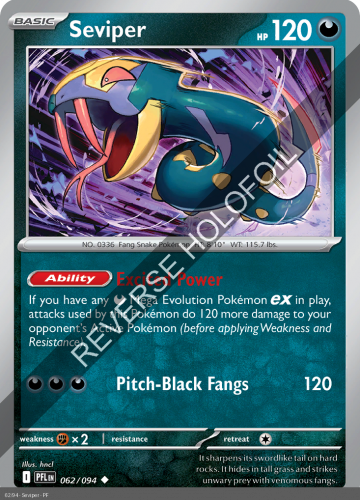 Meg - PFL - 62 - Seviper - UNCOMMON - Reverse Holo