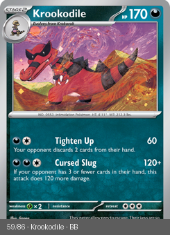 S&V - BLK - 59 - Krookodile - UNCOMMON - Normal