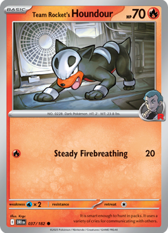 S&V - DRI - 37 - Team Rocket's Houndour - COMMON - Normal