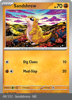 Meg - MEG - 68 - Sandshrew - COMMON - Normal