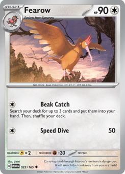 S&V - MEW (151) - 22 - Fearow - UNCOMMON - Normal
