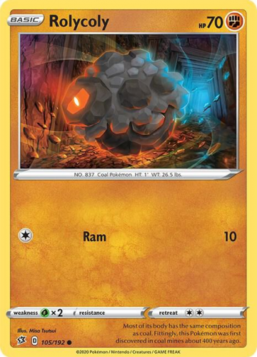 SwSh - RCL - 105 - Rolycoly - COMMON - Normal