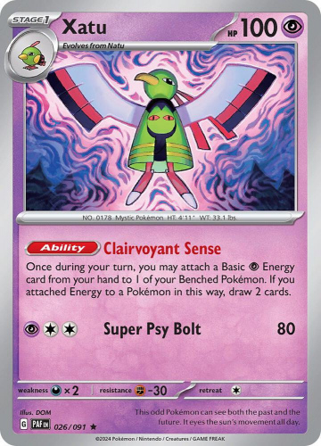 S&V - PAF - 26 - Xatu - RARE - Holofoil