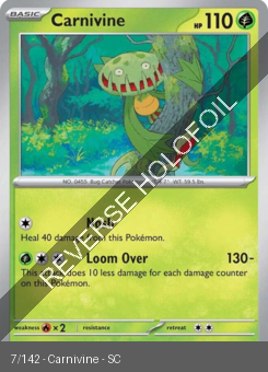 S&V - SCR - 7 - Carnivine - COMMON - Reverse Holo