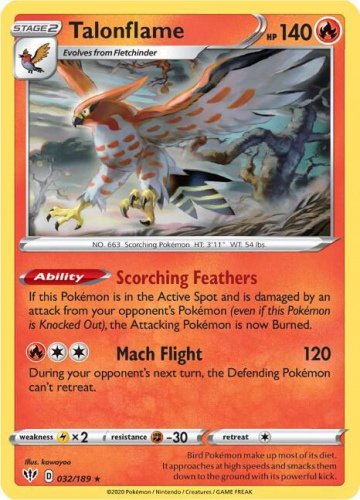 SwSh - DAA - 032 - Talonflame - RARE - Normal