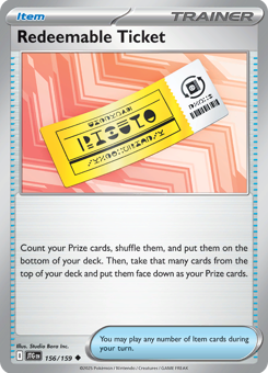 S&V - JTG - 156 - Redeemable Ticket - UNCOMMON - Normal