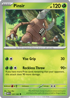 S&V - MEW (151) - 127 - Pinsir - UNCOMMON - Normal