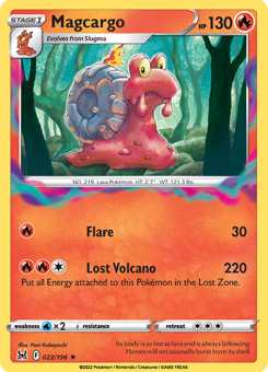 SwSh - LOR - 022 - Magcargo - RARE - Normal