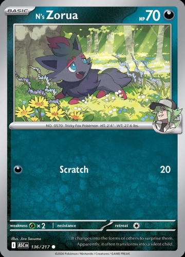 MEG ASC: N's Zorua 136/217