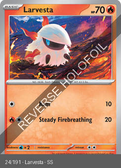 S&V - SSP - 24 - Larvesta - COMMON - Reverse Holo