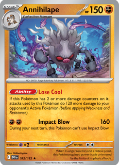S&V - DRI - 92 - Annihilape - RARE - Holofoil