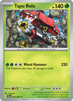 S&V - SFA - 6 - Tapu Bulu - RARE - Holofoil