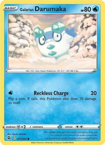 SwSh - FST - 071 - Galarian Darumaka - COMMON - Normal