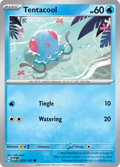 S&V - MEW (151) - 72 - Tentacool - COMMON - Normal