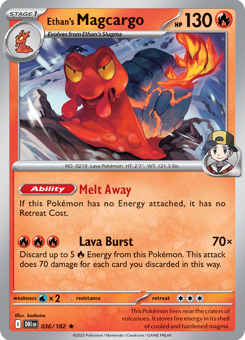 S&V - DRI - 36 - Ethan's Magcargo - RARE - Holofoil