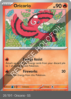 S&V - SSP - 26 - Oricorio - COMMON - Reverse Holo