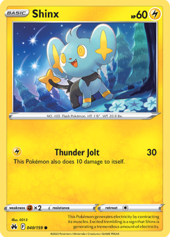 SwSh - CRZ - 40 - Shinx - COMMON - Normal
