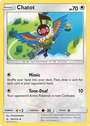 S&M - UNB - 162 - Chatot - UNCOMMON - Normal