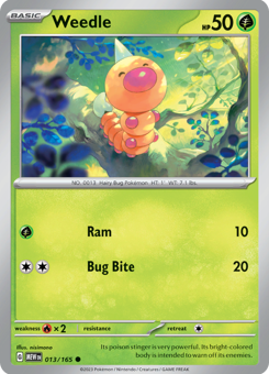 S&V - MEW (151) - 13 - Weedle - COMMON - Normal