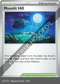 S&V - PAF - 81 - Moonlit Hill - UNCOMMON - Reverse Holo