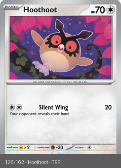 S&V - TEF - 126 - Hoothoot - COMMON - Normal
