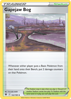 SwSh - ASR - 142 - Gapejaw Bog - UNCOMMON - Normal