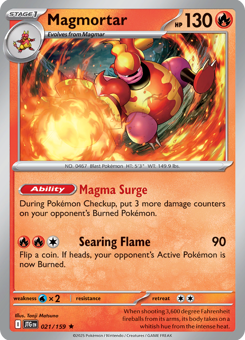 S&V - JTG - 21 - Magmortar - RARE - Holofoil
