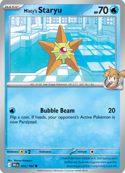 S&V Destined Rivals: Misty's Staryu 46/182 Normal