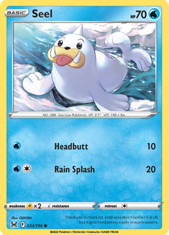 SwSh - LOR - 033 - Seel - COMMON - Normal