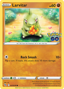 SwSh - PGO - 037 - Larvitar - COMMON - Normal