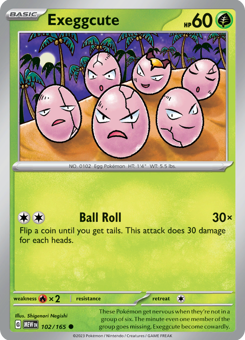 S&V - MEW (151) - 102 - Exeggcute - COMMON - Normal