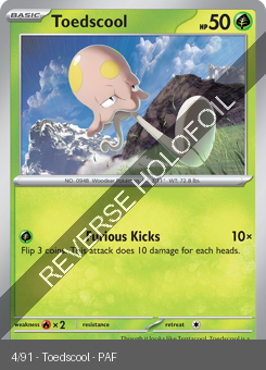 S&V - PAF - 4 - Toedscool - COMMON - Reverse Holo