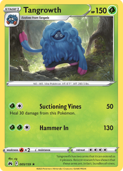 SwSh - CRZ - 5 - Tangrowth - RARE - Normal