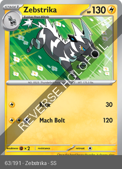 S&V - SSP - 63 - Zebstrika - COMMON - Reverse Holo