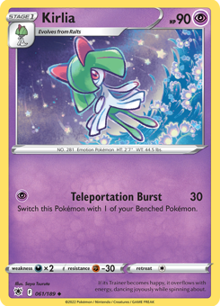 SwSh - ASR - 61 - Kirlia - UNCOMMON - Reverse Holo