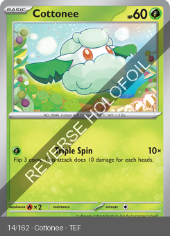 S&V - TEF - 14 - Cottonee - COMMON - Reverse Holo