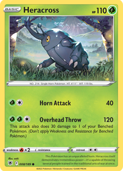 SwSh - ASR - 8 - Heracross - COMMON - Normal