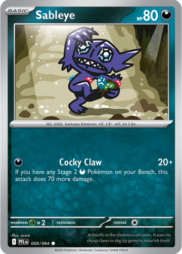 Meg - PFL - 59 - Sableye - COMMON - Normal