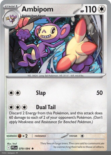 Meg - PFL - 79 - Ambipom - RARE - Holofoil