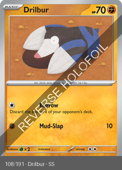 S&V - SSP - 108 - Drilbur - COMMON - Reverse Holo