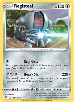 SwSh - ASR - 108 - Registeel - RARE - Normal