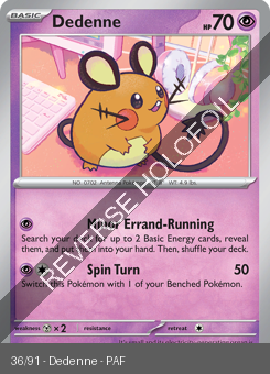 S&V - PAF - 36 - Dedenne - COMMON - Reverse Holo