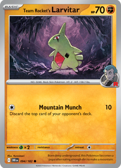 S&V - DRI - 94 - Team Rocket's Larvitar - COMMON - Normal